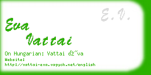 eva vattai business card